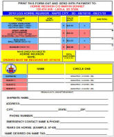 Reunion Order Form