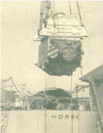 One of Horne's Main Propulshion Units Going Aboard