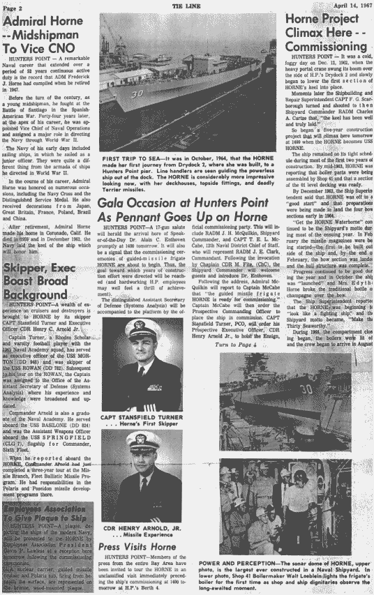 TIE LINE APRIL 14, 1967